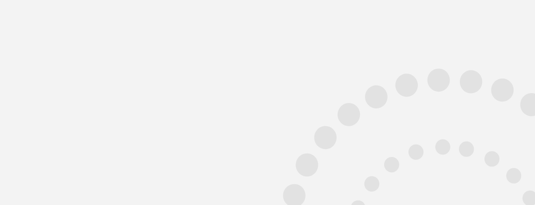 Two large rings of circles from the logo in light gray.